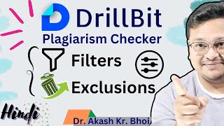 Drillbit Plagiarism Checker Filters and exclusions  Hindi  2024 [upl. by Hogue]