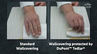 Tedlar Wallcovering Stain Tests [upl. by Neirbo]