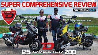 ITALJET DRAGSTER 125 VS DRAGSTER 200 SUPER SCOOTER COMPREHENSIVE REVIEW [upl. by Magel744]