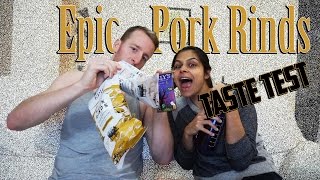 Epic Pork Rinds Taste Test and Review  Lillys Chocolate  Low Carb Snack Options [upl. by Kciredor]