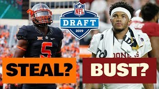 5 NFL Draft Prospects In 2019 that Could Be BUSTS and 5 that Could be MAJOR STEALS [upl. by Torrie844]