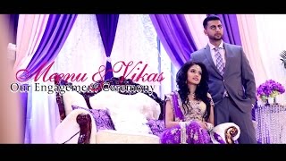 Vikas amp Meenu Engagement Highlights  Deep Productions  Toronto [upl. by Atisusej]