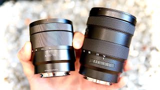 Sony 1655 F28 G vs Zeiss 1670 F4 Lens Comparison [upl. by Willey]