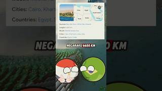 Sungai Nil dan sungai Amazon  Mesir amp Brazil countryballs animasi memes ytshort [upl. by Anirual]