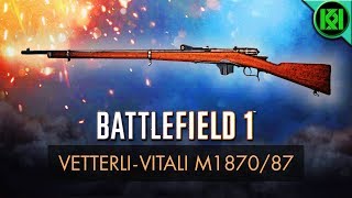 Battlefield 1 DLC VetterliVitali M187087 Review Weapon Guide  BF1 Weapons  BF1 PS4 Gameplay [upl. by Ulland149]