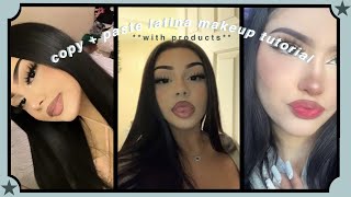 Copy  Paste Latina Makeup Tutorial with products  HE4VENLY [upl. by Morley155]