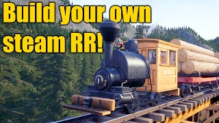 Railroads Online First Look ep1  Open world railroad builder with steam locomotives [upl. by Nylrad]