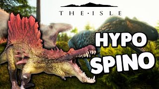 The Isle Realism  OFFICIAL HYPO SPINO REVEAL THREATEN ROAR NEW HYPO REX ALLO NESTING  Gameplay [upl. by Ignatzia626]