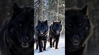 Alpha Black Wolf Pair on the Move – A Rare and Powerful Sight [upl. by Yentruok351]