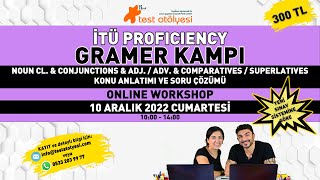 İTÜ Proficiency Gramer Kampı  Online Workshop  10 Aralık Cumartesi [upl. by Mallis]