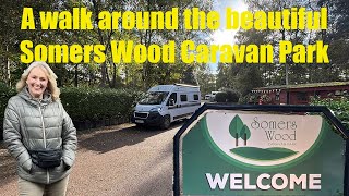 A walk around this lovely site Somers Wood Caravan Park in October 2024 [upl. by Mabel189]