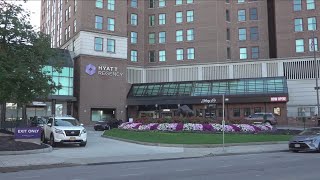 Hyatt Workers Announce Union Campaign [upl. by Branen]