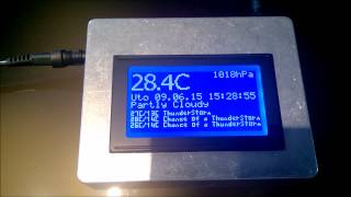 Arduino Weather Station  ESP8266 SI4432 DS1307 128x64 LCD [upl. by Silrac]