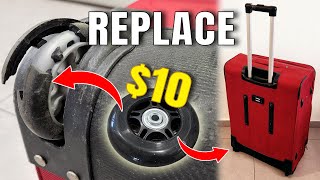 How To Replace Suitcase Luggage Wheels For 10  Repair  XDIY [upl. by Wesle911]