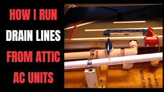 How To Professional AC Drain Line Assembly Residential [upl. by Rehctelf]