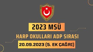 2023 Harp Okulları ADP Ek Çağrıları 5 Gün 2023msü msüadp2023 msüadp [upl. by Byrom]