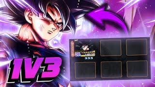 Can ULTRA UI Sign Goku 1v3 ANYONE in PvP Dragon Ball LEGENDS [upl. by Rawdan]