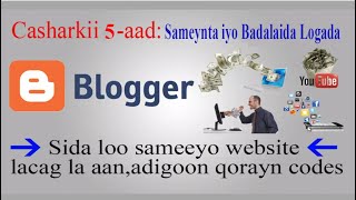 PART 5 Sameynta iyo Badalaida LOGO da Websiteka [upl. by Vitek]