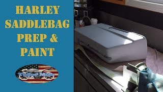 Harley Saddlebags Prep amp Paint  Painting a Harley 15 [upl. by Myrtie]