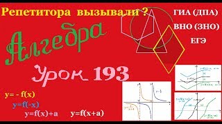 Преобразование графиков функцийЧасть 1Transformation of function graphs Part 1 [upl. by Youngran811]