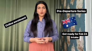 How to do online enrolment  Pre departure series  International students  Perth Vlogs [upl. by Norry204]