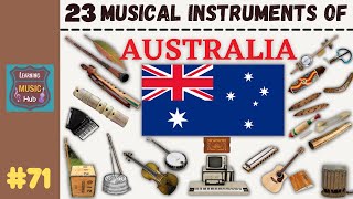 23 MUSICAL INSTRUMENTS OF AUSTRALIA  LESSON 71  LEARNING MUSIC HUB [upl. by Rego]