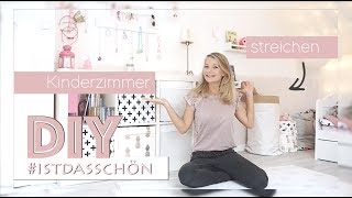 Nine macht´s  DIY  Kinderzimmer kreativ streichen  ein Mädchen Traum  delari [upl. by Attevroc]