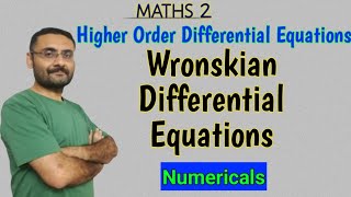 Wronskian Differential Equations  Linear Dependence amp Independence of an ODEs  Wronskin Matrix [upl. by Bartosch]