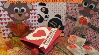 How to make Valentines Day Cards Süße Valentinskarten selber basteln [upl. by Meilen]