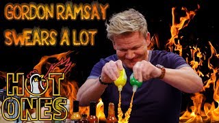 I Counted Every Swear from Gordon Ramsays Hot Ones Episode [upl. by Ellerad]