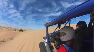 Wife Tackles the Dunes in the RZR Pro R [upl. by Enelehs563]