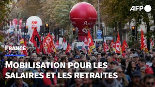 Salaires et retraites la CGT met la pression sur le gouvernement  AFP [upl. by Cho]