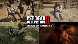 Red Dead Redemption 2  All Beechers Hope Ranch Random Events Hidden Scene amp Dialogue [upl. by Arocahs798]