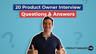 20 Product Owner Interview Questions and Answers [upl. by Mcwherter397]