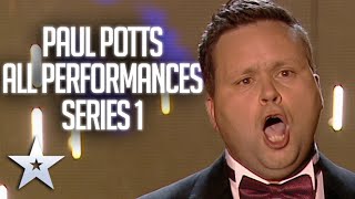 Paul Potts From Audition to WINNING performance  Britains Got Talent [upl. by Yaj]