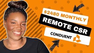 Conduent Remote Call Center Rep 2480 Per Month [upl. by Muir245]