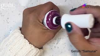 Gelish quotSamuriquot Swatch Video [upl. by Dyanna]