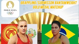 GRAPPLINGSUBMISSON BANTAMWEIGHT CATEGORY GOLD MEDAL MATCHUP 🥇🇰🇬 🇵🇪 VS 🇧🇷 PARIS 2024 OLYMPIC GAMES [upl. by Ysirhc]