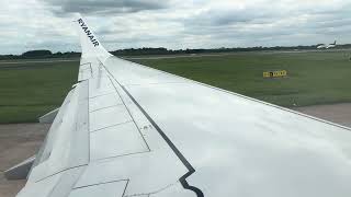 Ryanair takeoff  Manchester to Alicante [upl. by Burt]