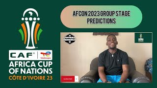 Afcon group stage predictions  Favorite to qualify from each groups [upl. by Leelaj]