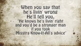 quotHes Misstra KnowItAllquot LYRICS  Stevie Wonder [upl. by Rame]