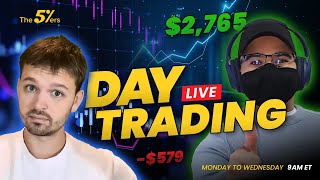 Forex Day Trading Techniques  The5ers Live Trading Room [upl. by Etteyniv]