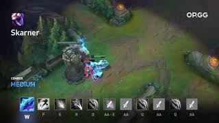 Skarner Tower  W  Flash  E  R  Q [upl. by Naras]