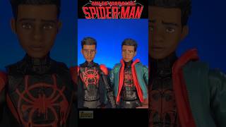 Across vs Into the SpiderVerse Miles Morales Marvel Legends SpiderMan shorts [upl. by Clere]