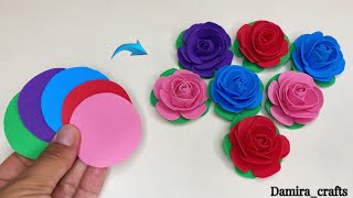 Amazing Roses Foam Easy Flowers DIY Tutorial Crafts diy [upl. by Rodie]