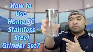 How to Use Home EC Stainless Steel Grinder Set [upl. by Ellinnet]