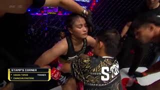 R2 STAMP FAIRTEX VS ANNA JAROONSAK MUAYTHAI FIGHT muaythai women sports athlete youtube reel [upl. by Hpeseoj]