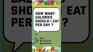 How Many Calories Should I Eat Per Day [upl. by Yznil]