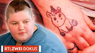 Tattoos statt Jobsuche  Armes Deutschland  RTLZWEI Dokus [upl. by Aineles]