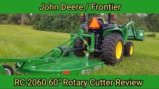 John Deere  Frontier RC 2060 60quot Rotary Cutter Review from Naples Lawn Service [upl. by Ettenoj]